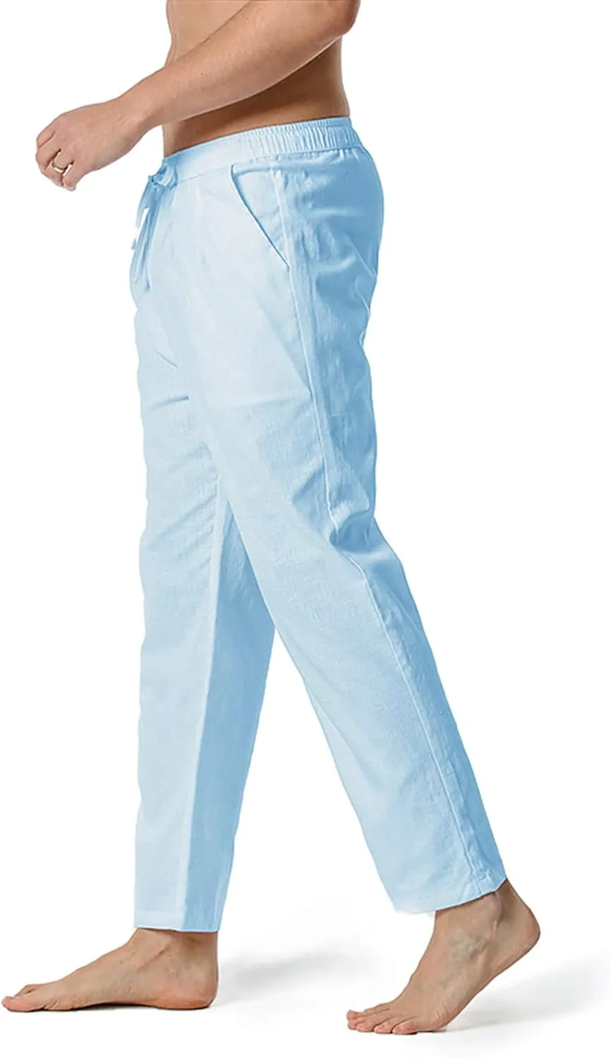 Mens Sweatpants with Pockets Big and Tall Pants Straight Leg Elastic Waist Jogger Sweatpants Fleece Cargo Sweatpants