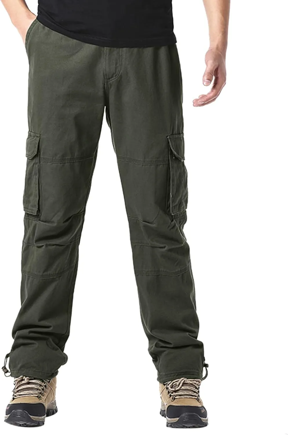 Mens Sweatpants with Pockets Big and Tall Running Gym Men's Casual Pants Drawstring Sweat Jogging Cargo Joggers Long