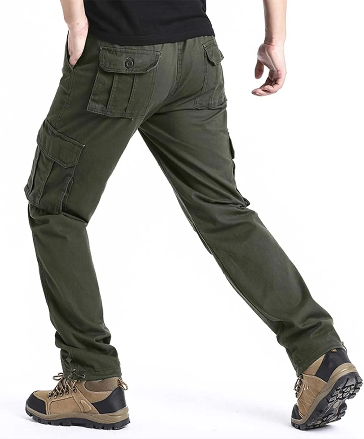 Mens Sweatpants with Pockets Big and Tall Running Gym Men's Casual Pants Drawstring Sweat Jogging Cargo Joggers Long
