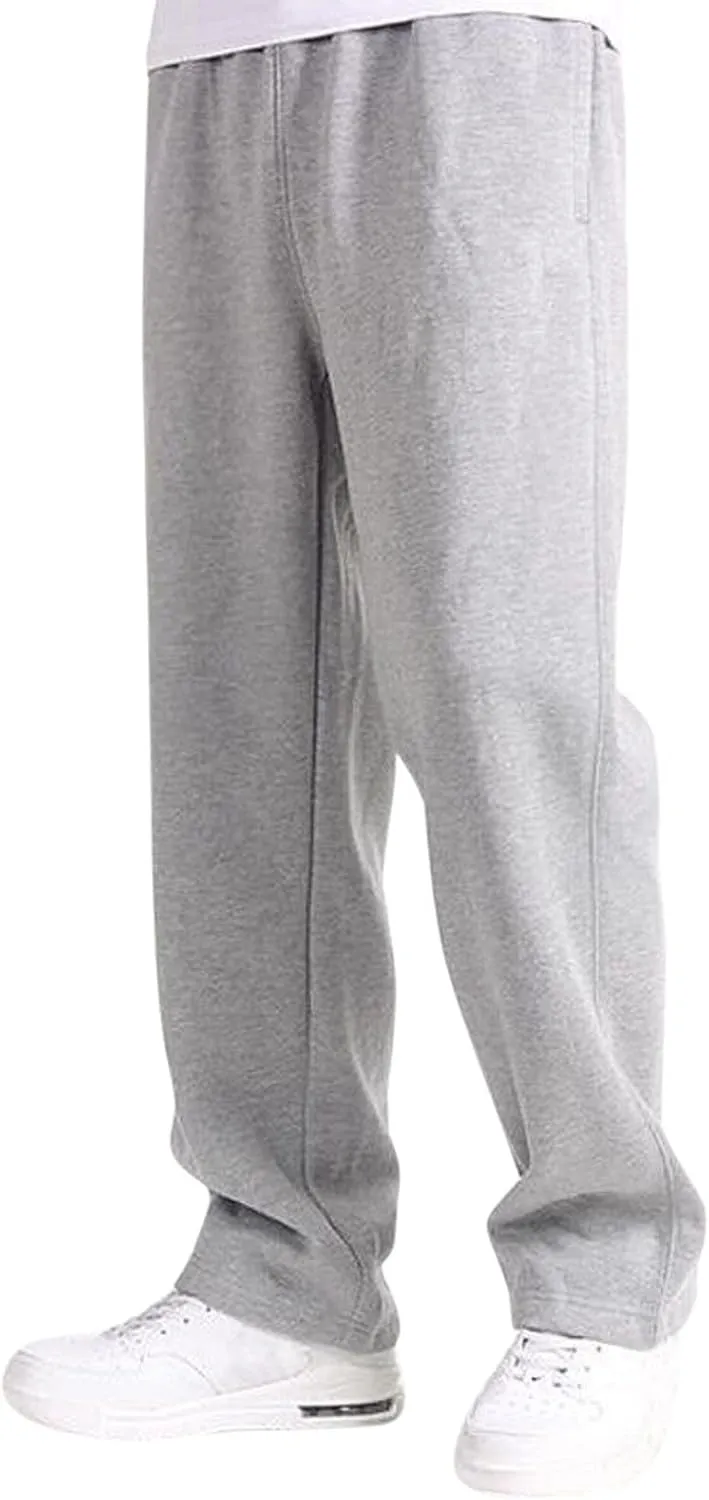 Mens Sweatpants with Pockets Mens Cargo Pants Casual Drawstring Athletic Jogger Sports Outdoor Trousers Mens Active