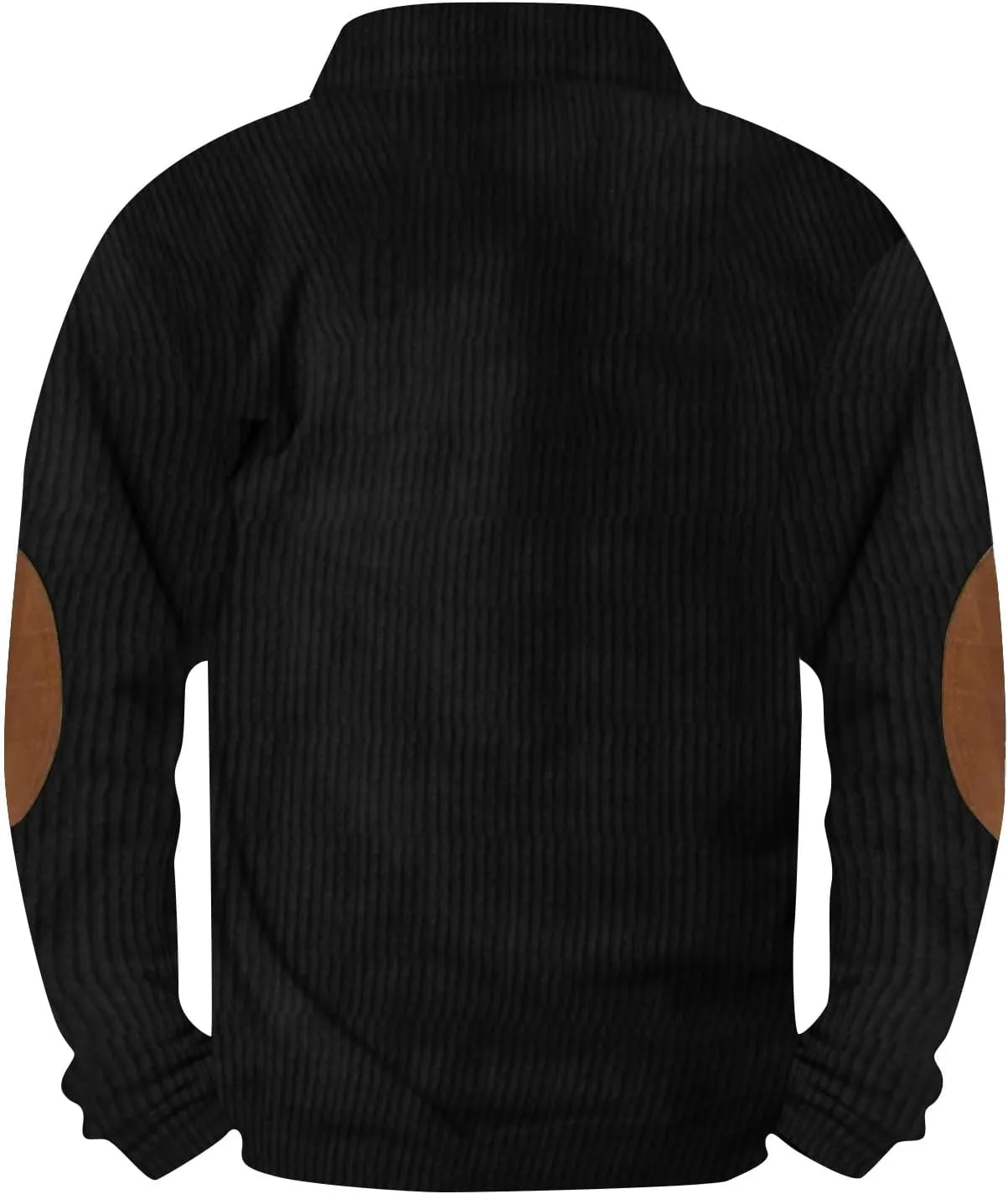 Mens Sweatshirt Long Sleeve 1/4 Button Stand Collar Men's Sweatshirts No Hood Thermal Shirt Men