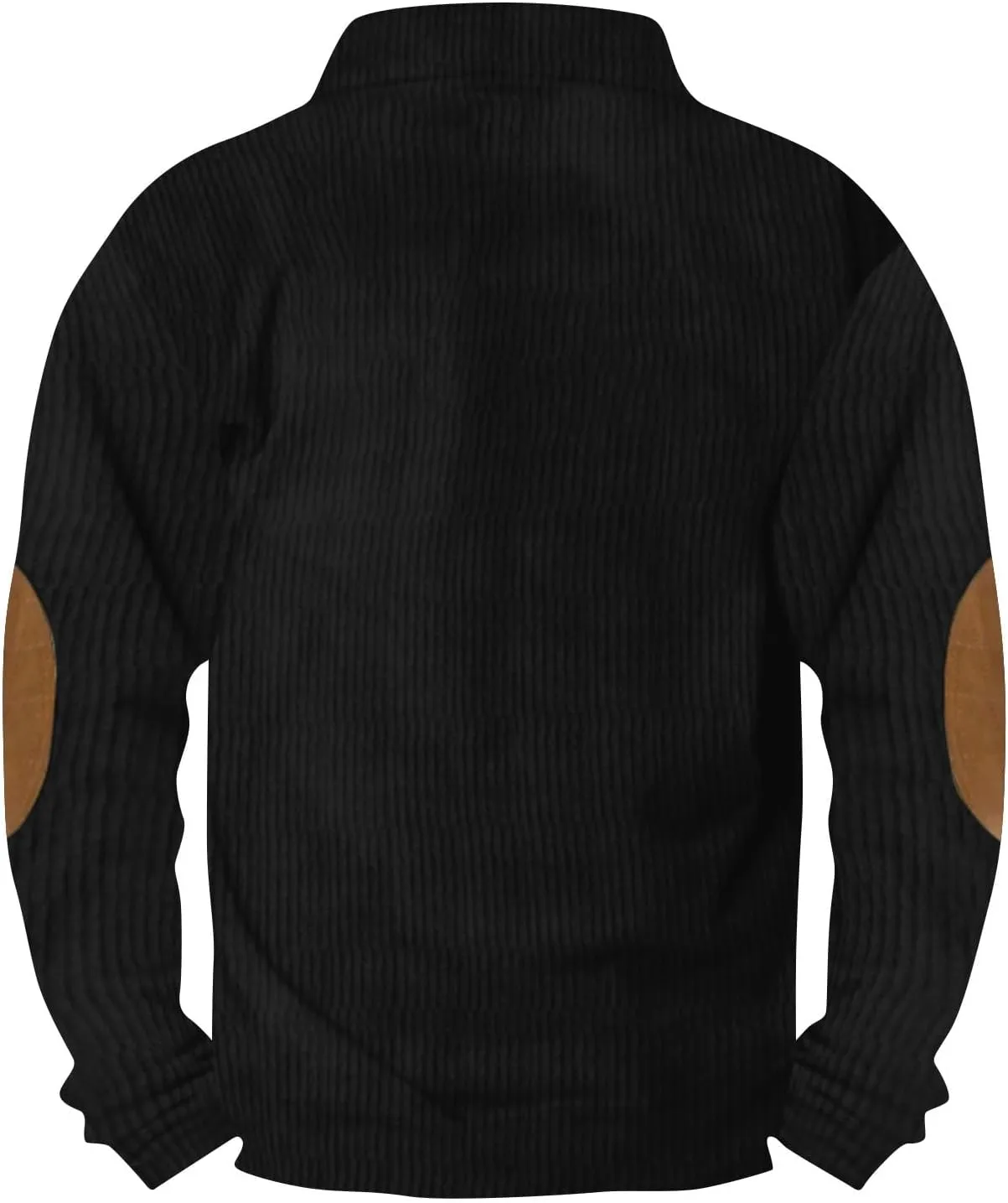 Mens Sweatshirt Long Sleeve 1/4 Button Stand Collar Men's Sweatshirts No Hood Thermal Shirt Men