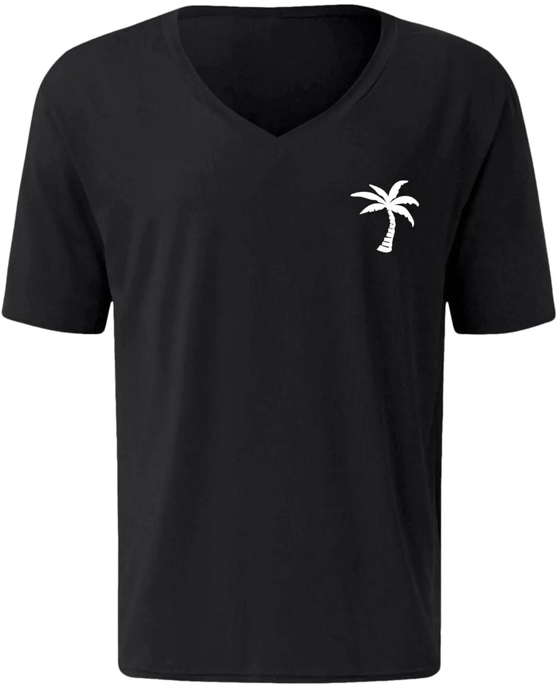 Mens T-Shirts V Neck Short Sleeve Fashion Graphic Tees Cotton Loose Casual Summer Crewneck Hipster Designer T Shirts