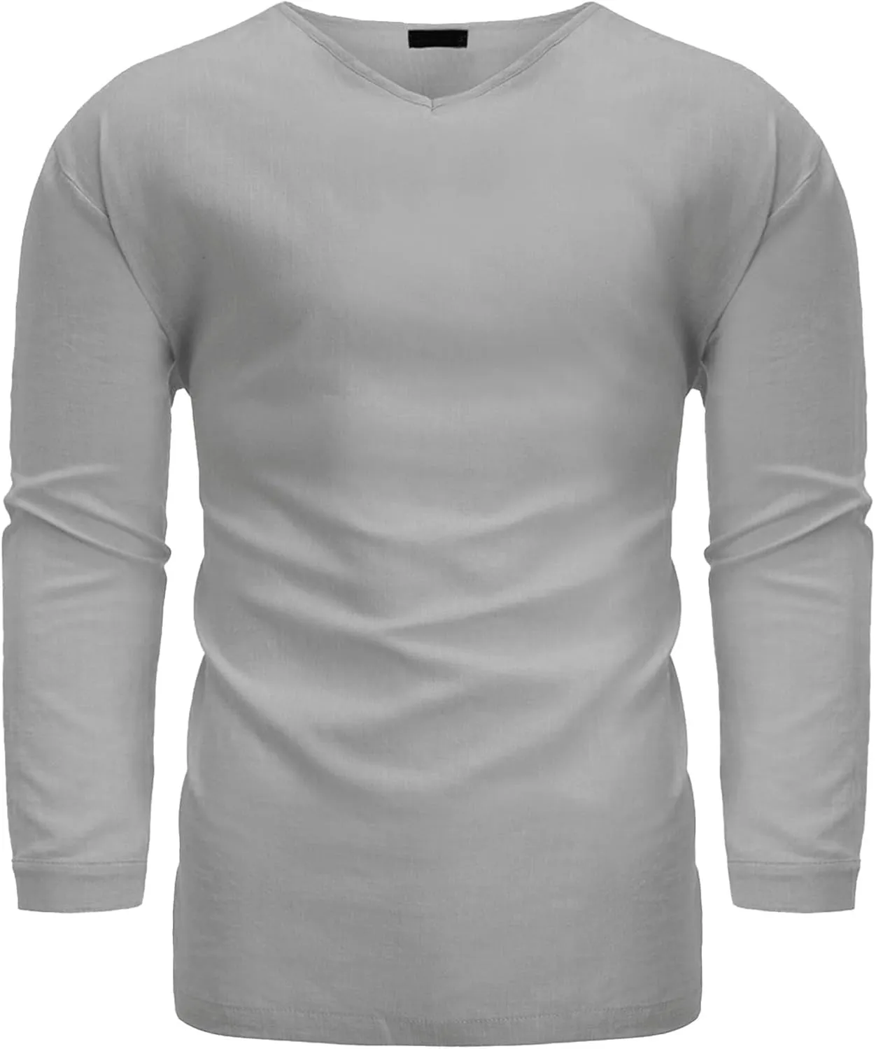 Mens V Neck Sweater, Basic Slim Fit Pullover, V-Neck Dress Sweater for Men Big & Tall Blouse Tee Tops