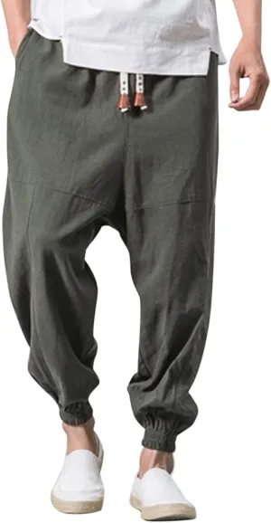 Mens Workout Cargo Sweatpants Fleece Cargo Sweatpants Relax Fit Bungee Cord Open Bottom Mens Jogger Sweatpants Men's