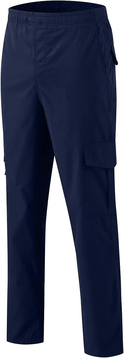 Mens Workout Cargo Sweatpants Pockets Men's Basic Active Fleece Jogger Pants Regular and Big & Tall Sizes for Workout