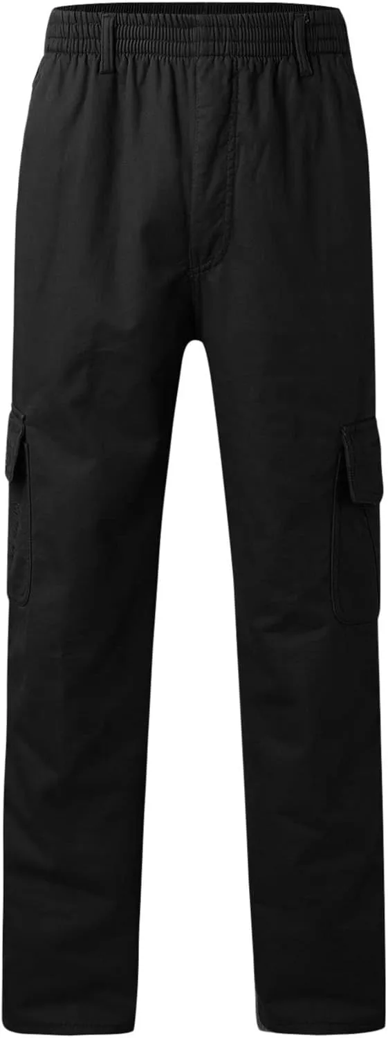 Mens Workout Cargo Sweatpants Yoga Sweatpants Athletic Lounge Pants Loose Drawstring Casual Jersey Pants Joggers for
