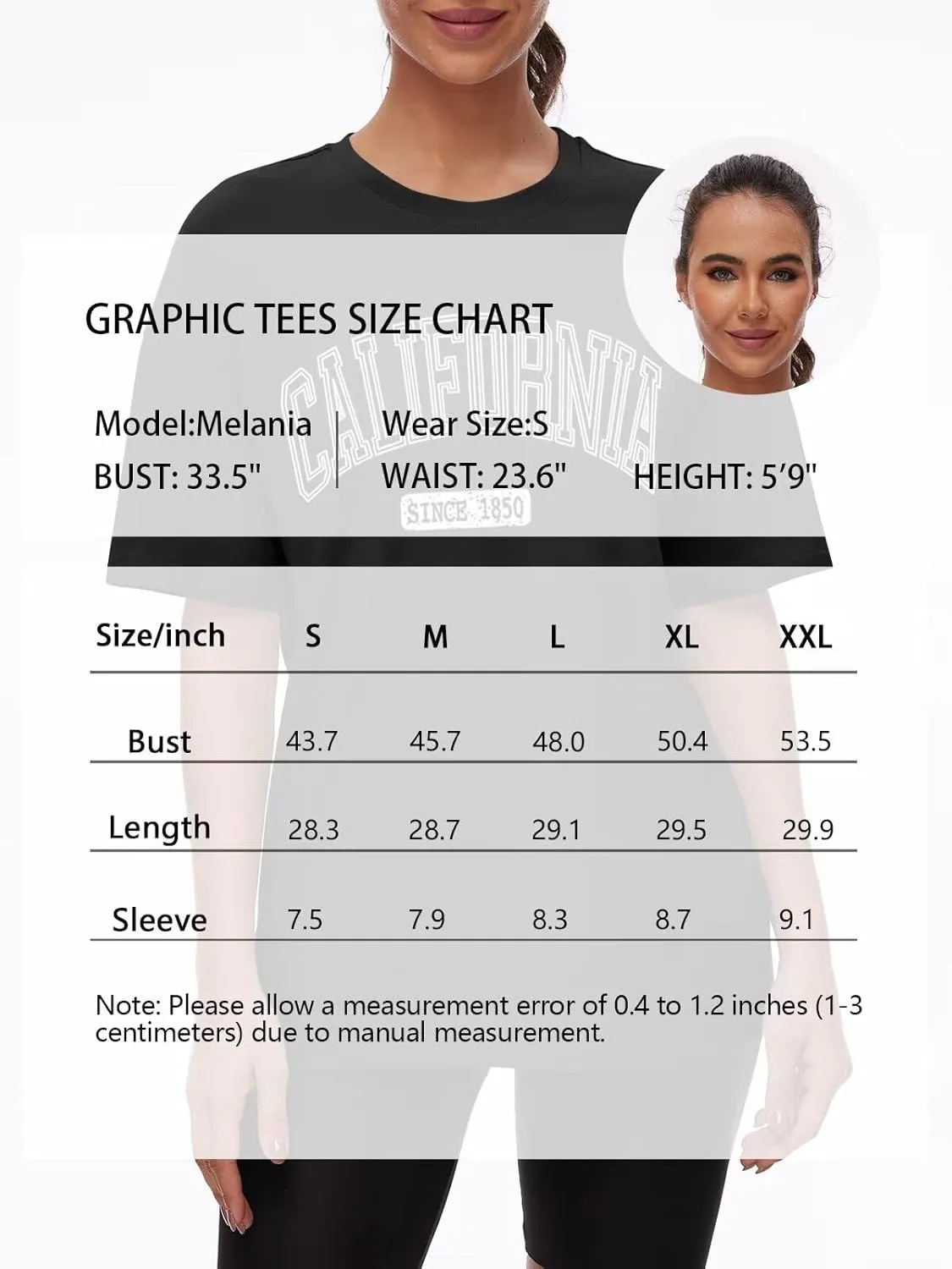 ORANDESIGNE Women Oversized Letter Print T Shirts Crewneck Graphic Short Sleeve Tees