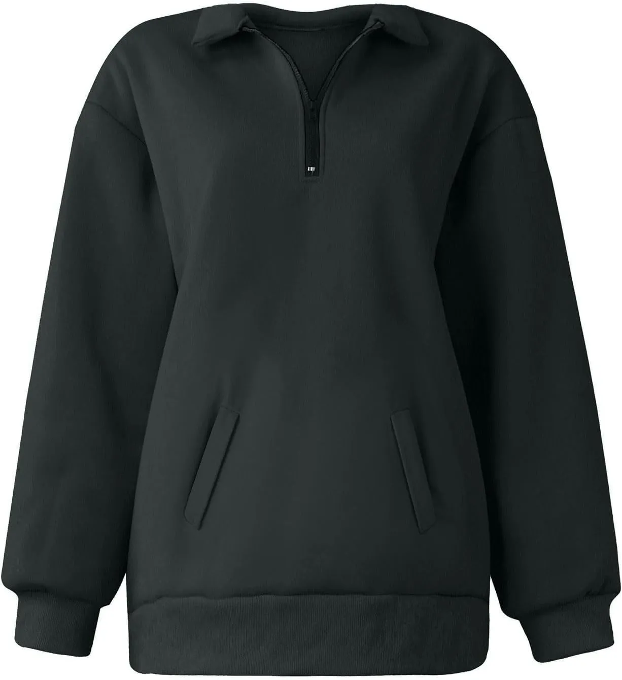 Oversized Quarter Zip Sweatshirts for Women 2024 Fall Pullover Long Sleeve Hoodies Sweaters Winter Outfits