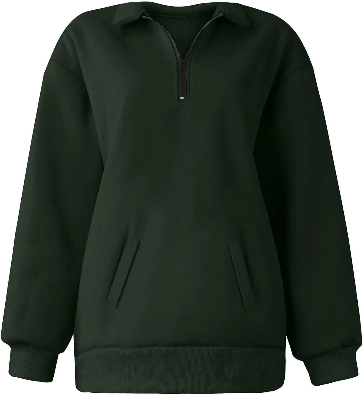 Oversized Quarter Zip Sweatshirts for Women 2024 Fall Pullover Long Sleeve Hoodies Sweaters Winter Outfits
