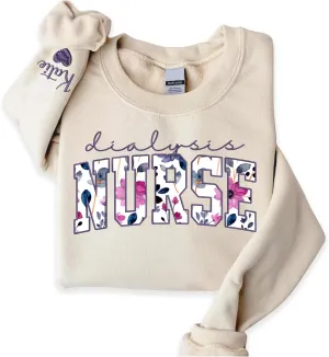 Personalized Embroidered Nurse Sweatshirt for Women, Custom Name & Specialties (ER, RN, NP, L&D), Nurse Gifts