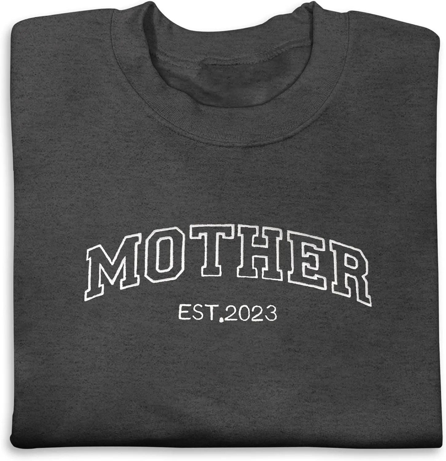 Personalized Embroidered Sweatshirt Custom Name Sweatshirt Add Your Text&Date Sweatshirt