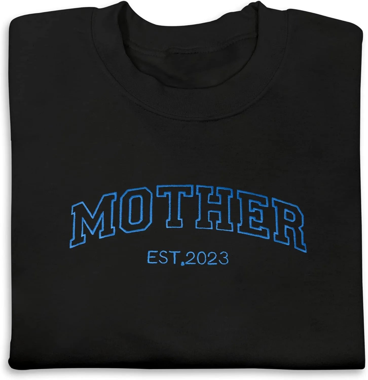 Personalized Embroidered Sweatshirt Custom Name Sweatshirt Add Your Text&Date Sweatshirt