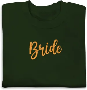 Personalized Embroidered Sweatshirt Custom Name Sweatshirt Bride Wifey Sweatshirt