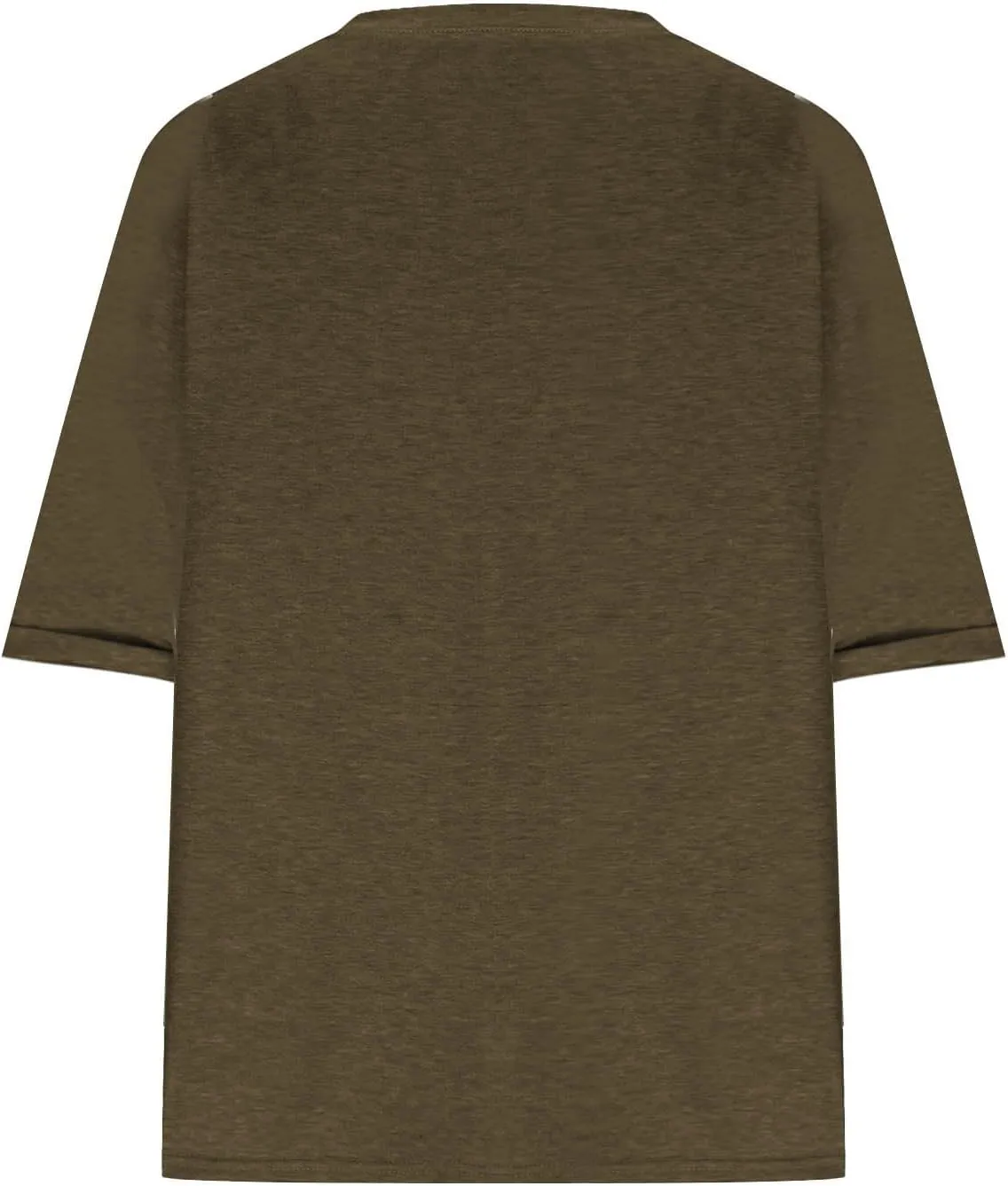 Plus Size Womens Half Sleeve Tops Notched V Neck Casual Loose Tees with Bust Pocket Oversized Solid Tunic Top 5XL
