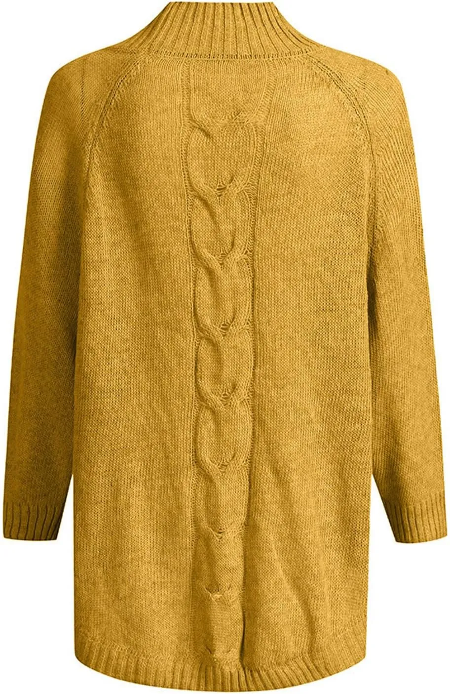 Ribbed Knit Sweaters for Women Long Sleeve Turtleneck Sweater Winter Fashion Tops Solid Color Sweater Blouse