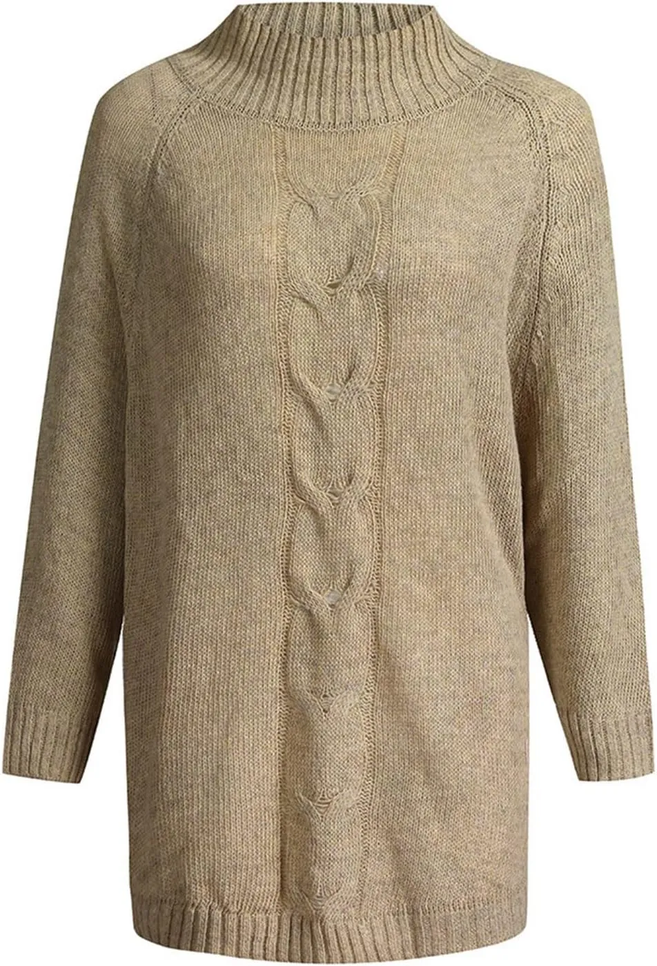 Ribbed Knit Sweaters for Women Long Sleeve Turtleneck Sweater Winter Fashion Tops Solid Color Sweater Blouse