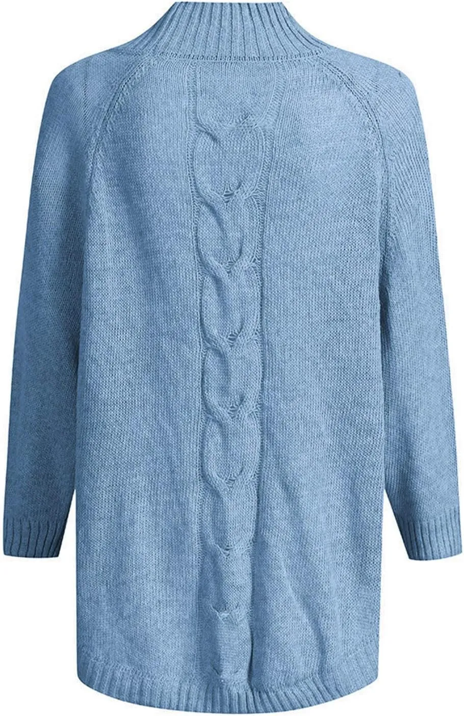 Ribbed Knit Sweaters for Women Long Sleeve Turtleneck Sweater Winter Fashion Tops Solid Color Sweater Blouse