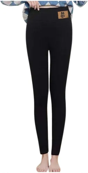 sdbrld Fleece Lined Leggings Women Soft Thermal Pants High Waist Tummy Control Stretchy Warm Thick Sherpa Winter Tights Pants