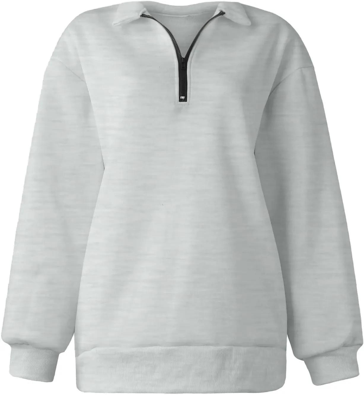 slqdgmryz Quarter Zip Pullover Women Fleece Oversized Sweatshirt 1/4 Zipper Drop Shoulder Cute Sweatshirts for Teen Girls