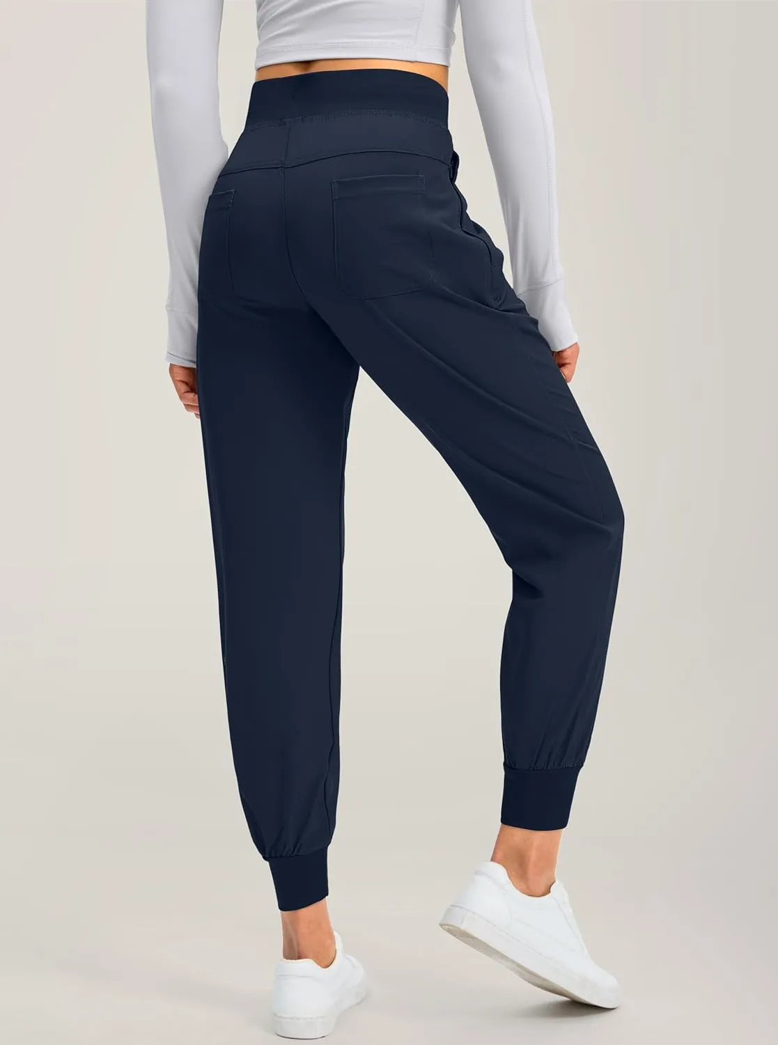 Soothfeel Women's Joggers with Zipper Pockets Lightweight Running Gym Travel Casual Workout Athletic Joggers Pants for Women