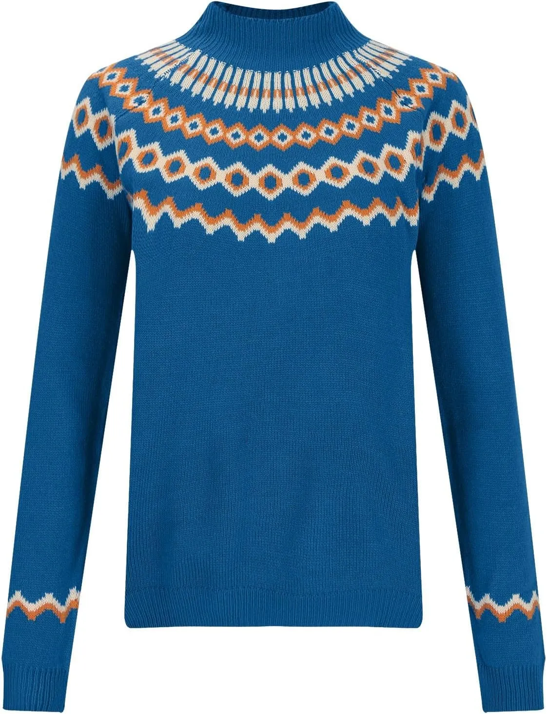 Striped Sweater for Women Striped Color Block Cable Knit Sweaters Spring Long Sleeve Crew Neck Loose Pullover Tops