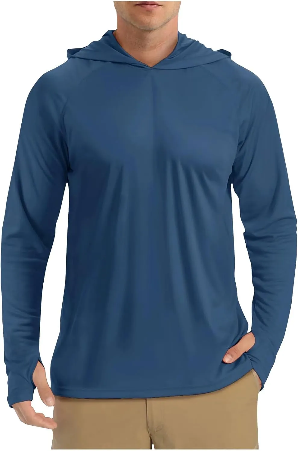 Sun Shirts for Men UPF 50  Sun Protection Hoodie T-Shirt Long Sleeve SPF Outdoor Fishing Lightweight UV Hiking Shirts