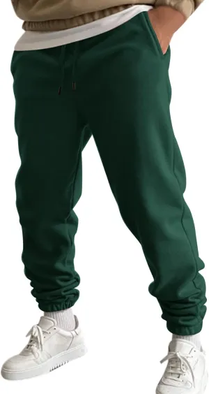 Sweatpants for Men with Pockets Mens Zip Joggers Pants Casual Gym Workout Track Pants Slim Fit Tapered Sweatpant Mens