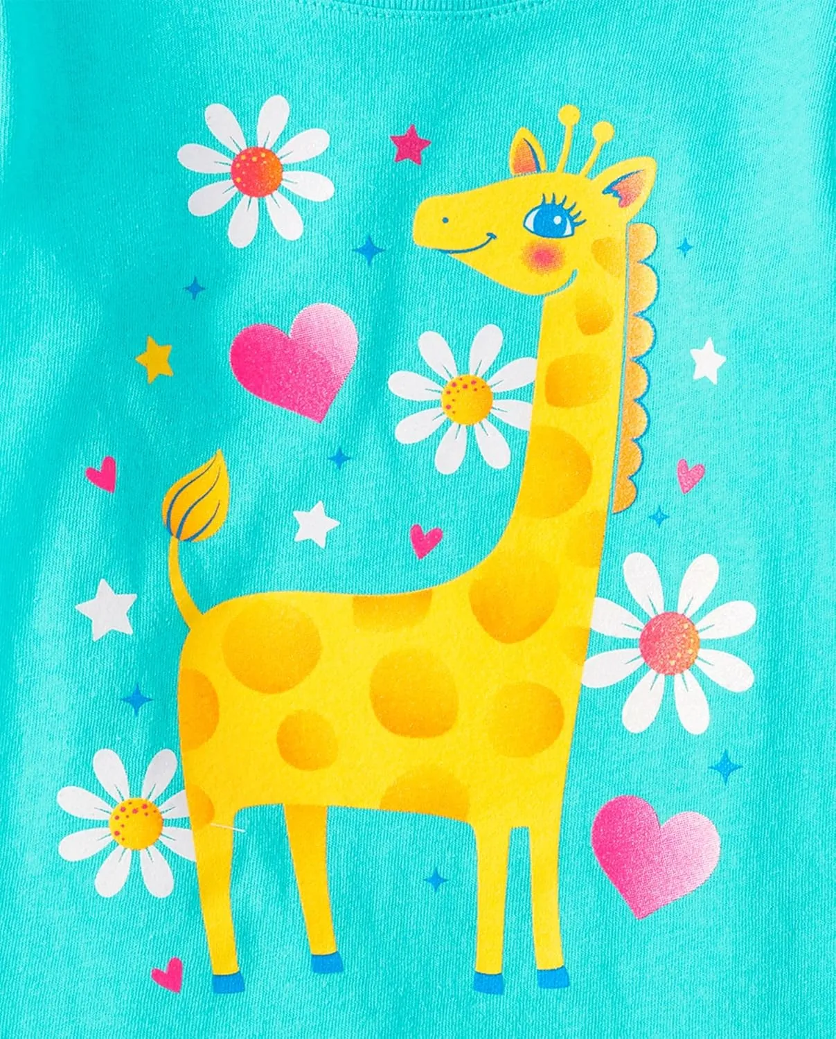 The Children's Place Baby and Toddler Girls' Animal Short Sleeve Graphic T-Shirts, Multipack