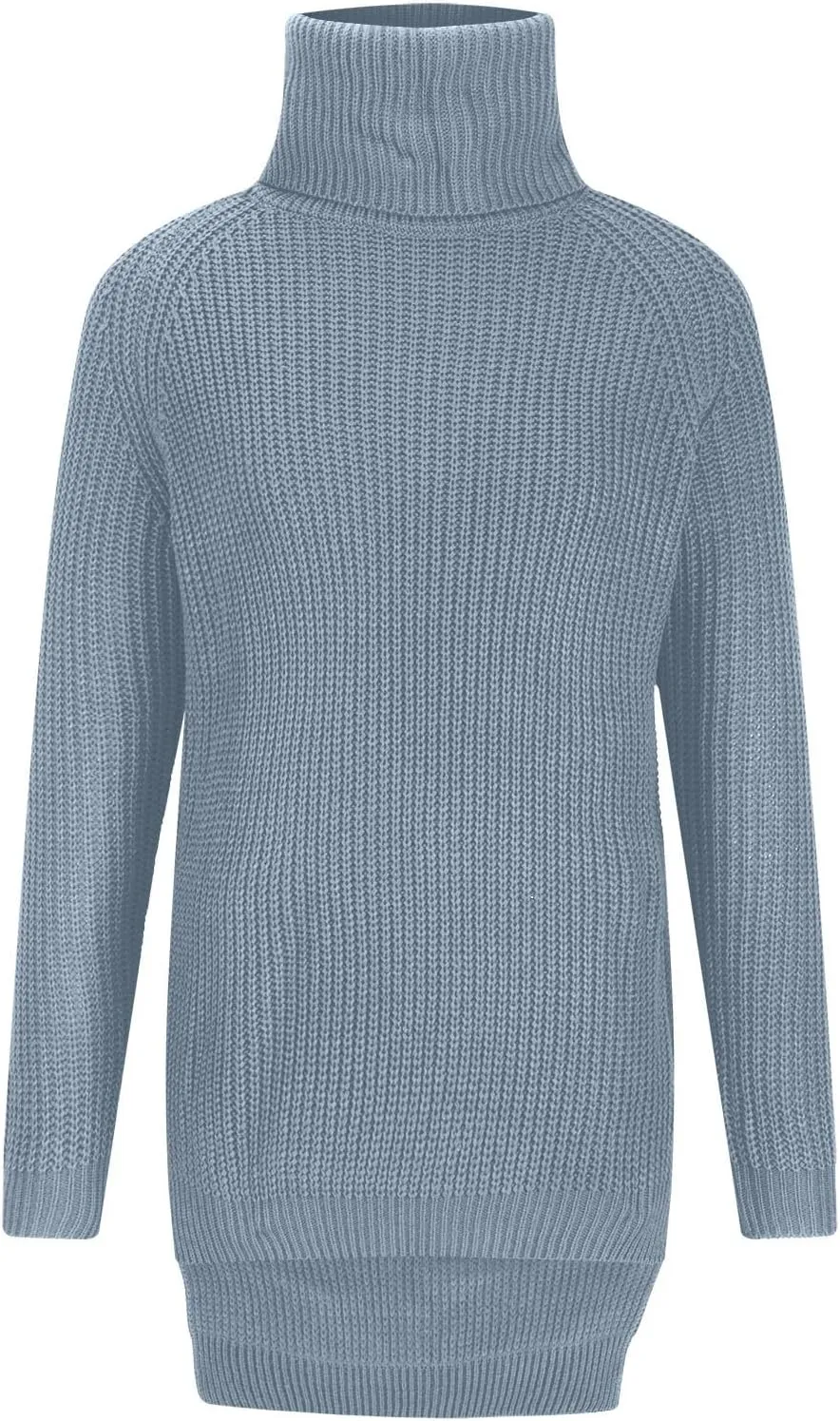 Turtleneck Tops for Women Long Sleeve Knitted Sweater Casual Fitted Sweater Fall Winter Fashion Sweaters Outfits