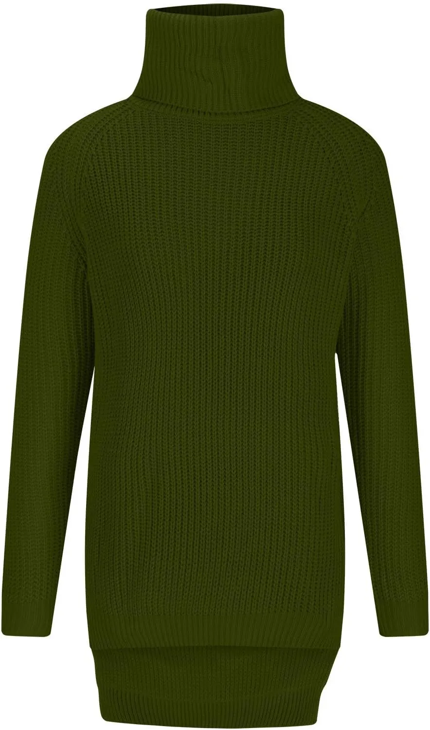 Turtleneck Tops for Women Long Sleeve Knitted Sweater Casual Fitted Sweater Fall Winter Fashion Sweaters Outfits