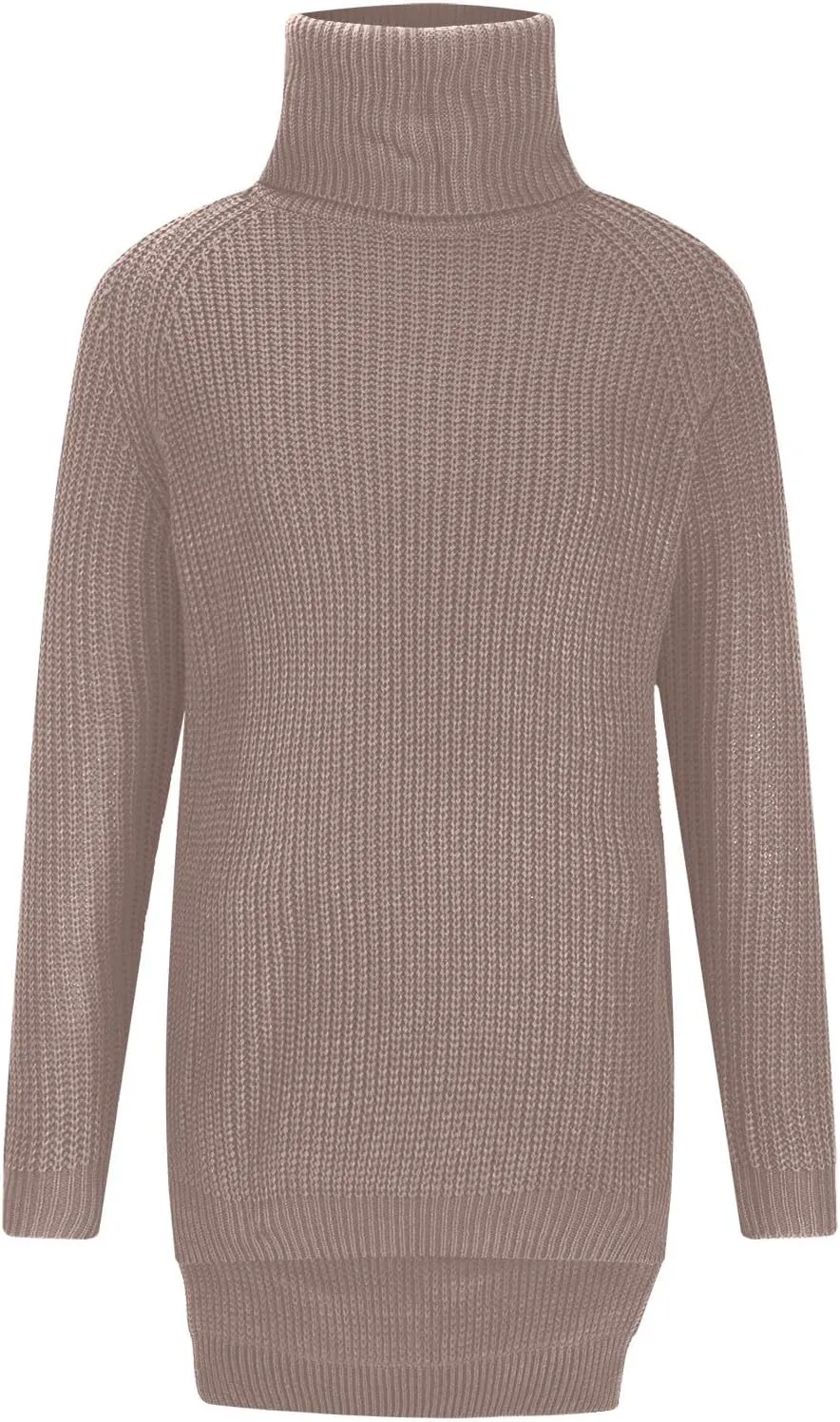 Turtleneck Tops for Women Long Sleeve Knitted Sweater Casual Fitted Sweater Fall Winter Fashion Sweaters Outfits