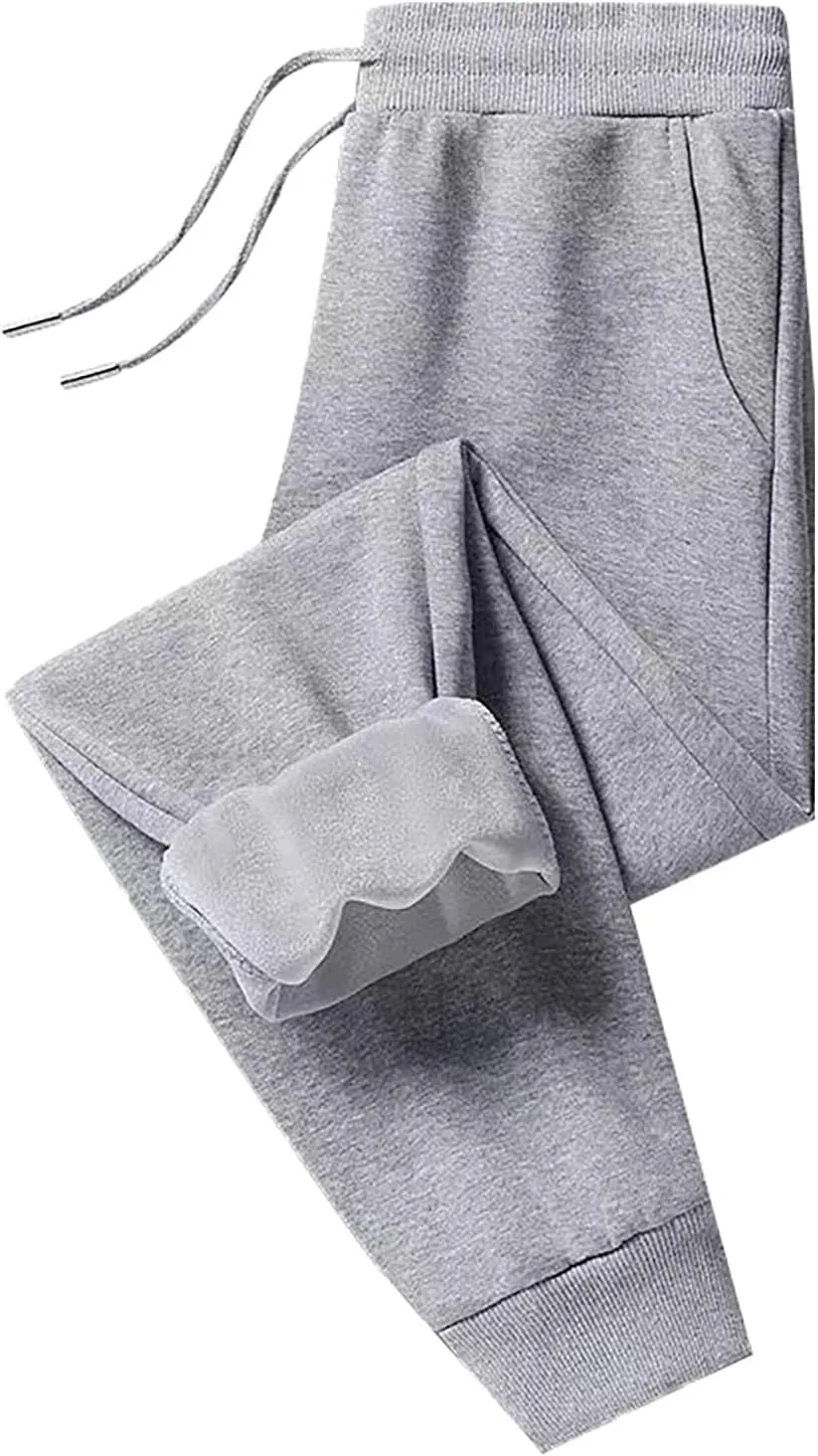 Warm Sweatpants Womens Fleece Sherpa Lined Winter Active Running Jogger Pants Bevawear Glide Pants for Women