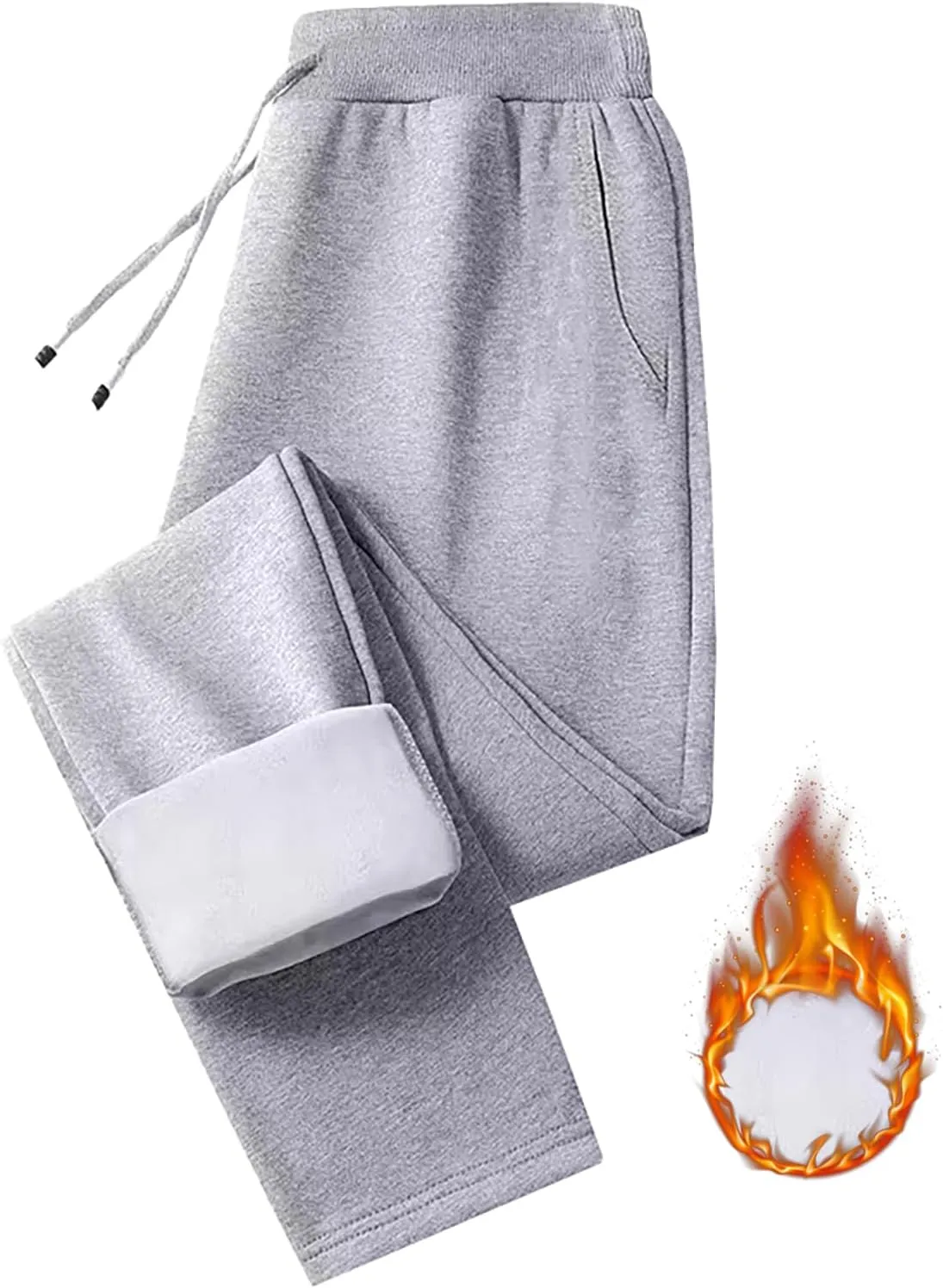 Warm Sweatpants Womens Fleece Sherpa Lined Winter Active Running Jogger Pants Bevawear Glide Pants for Women