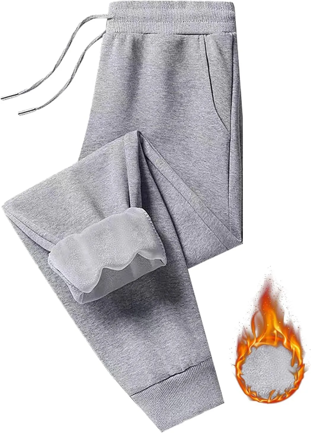 Warm Sweatpants Womens Fleece Sherpa Lined Winter Active Running Jogger Pants Bevawear Glide Pants for Women