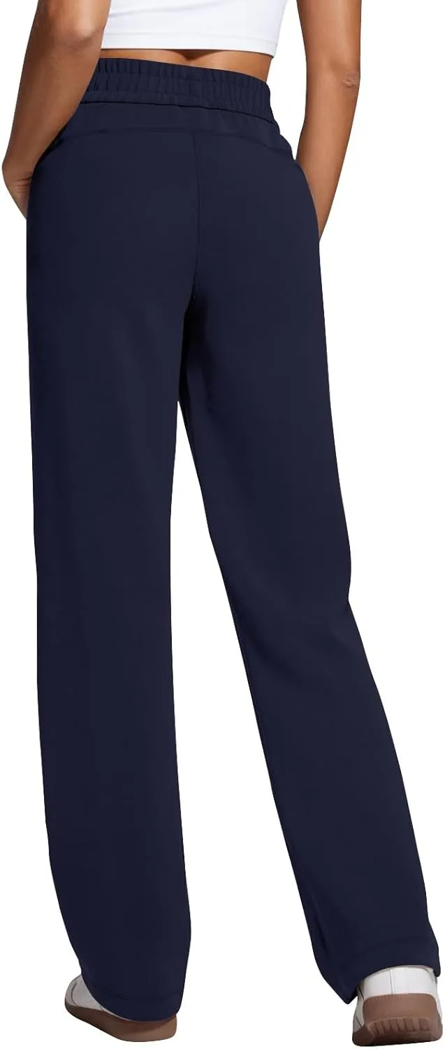 Wide Leg Sweatpants Women Baggy High Waisted Drawstring Pants Casual Workout Lounge Pants with Pockets