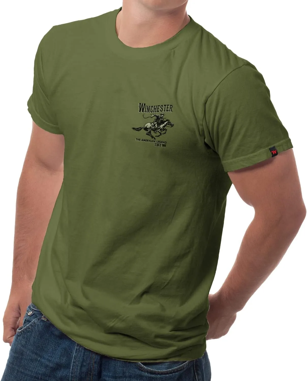 Winchester Official Vintage Horse and Rider Graphic T-Shirts for Men