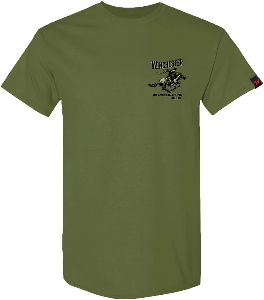 Winchester Official Vintage Horse and Rider Graphic T-Shirts for Men