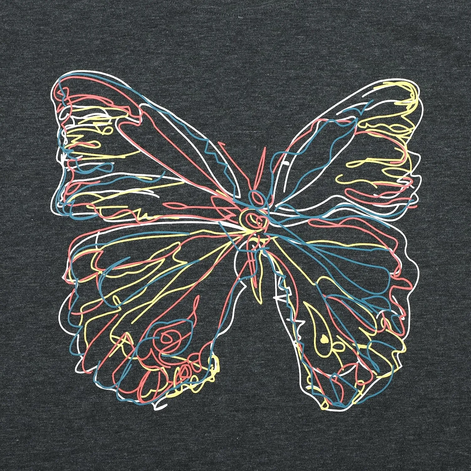 Women Butterfly Graphic T Shirt Funny Vintage Tee Shirt Summer Casual Graphic Print Crewneck T-Shirts Tops
