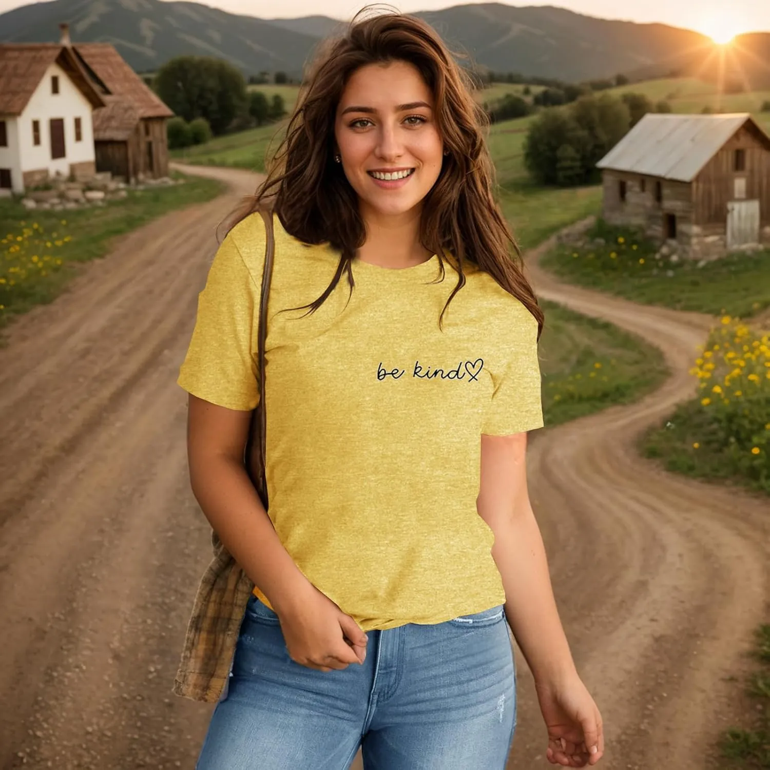 Women Graphic T-Shirts Casual Short Sleeve Tee Tops(Available in Plus Size)