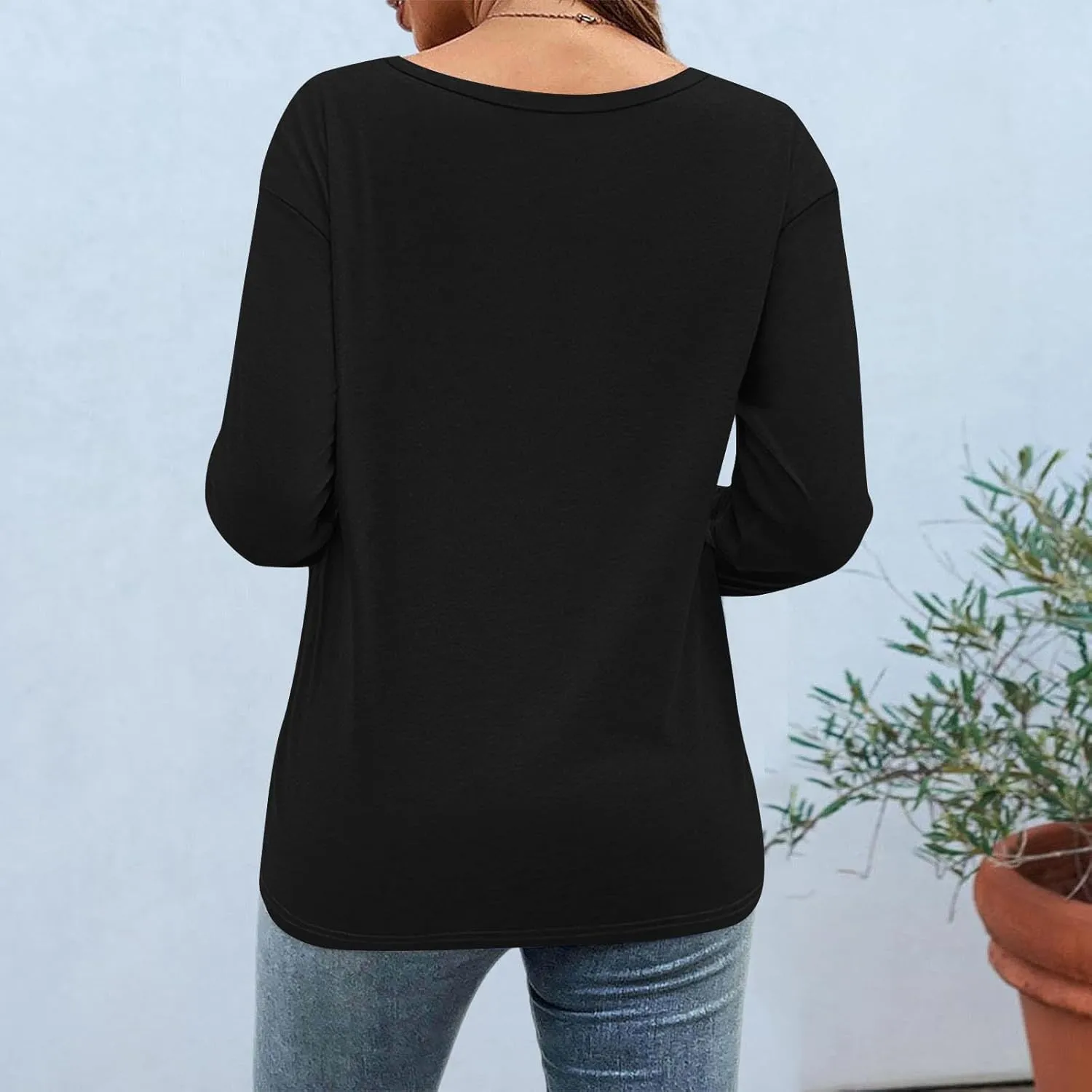 Women Summer Fashion Tops Dandelion Print 3/4 Sleeves Crew Neck Shirts Loose Fit Cute Graphic Tees Causal Blouse