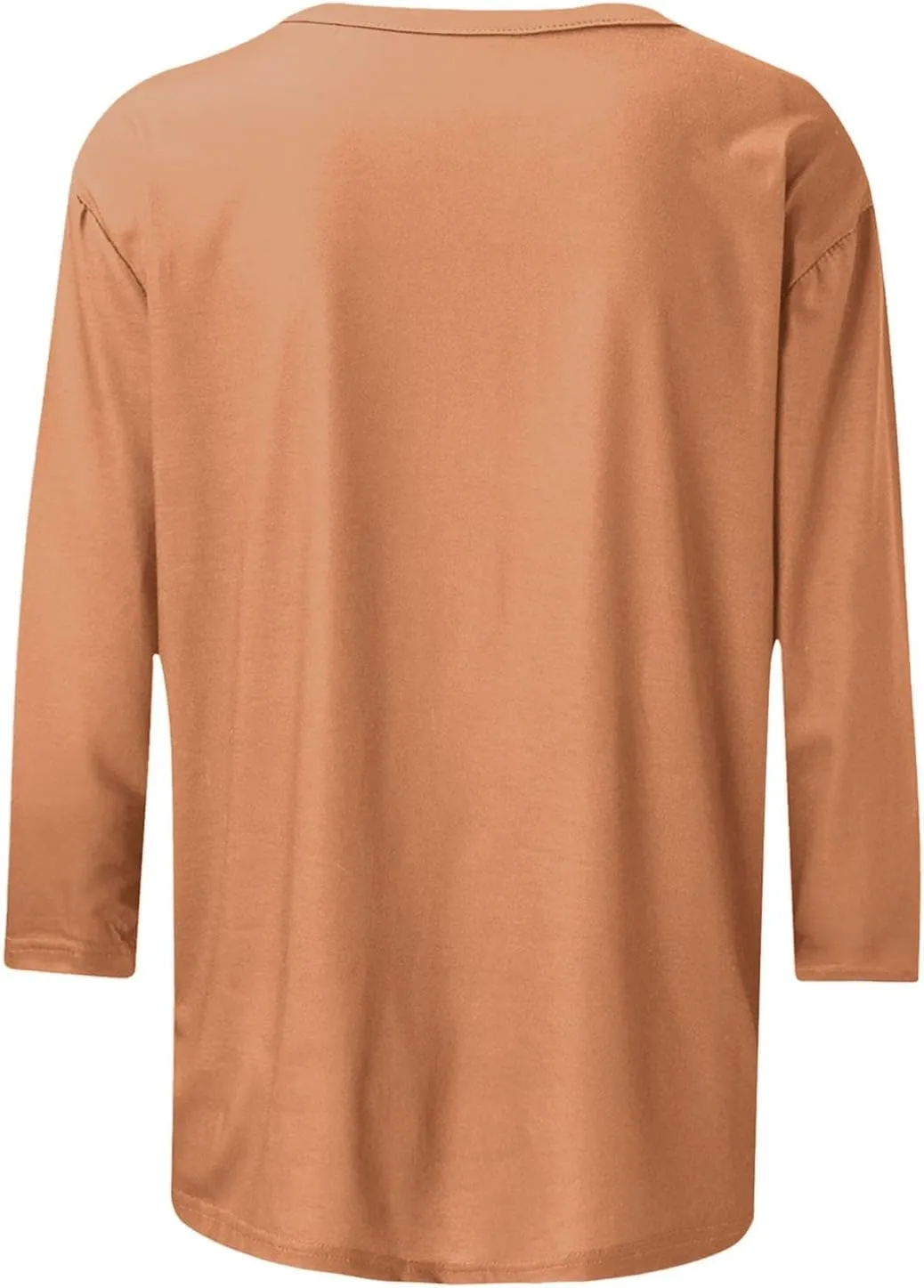 Women Tops Dressy Casual 3/4 Sleeve Plus Size Summer Blouse Loose Fit Tshirts Crewneck Workout Going Out Tops Tees