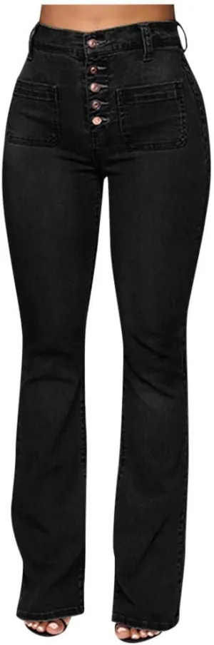 Women's 2024 Classic Skinny Jeans Stretchy High Waisted Tummy Control Jeans Denim Pants with Pockets