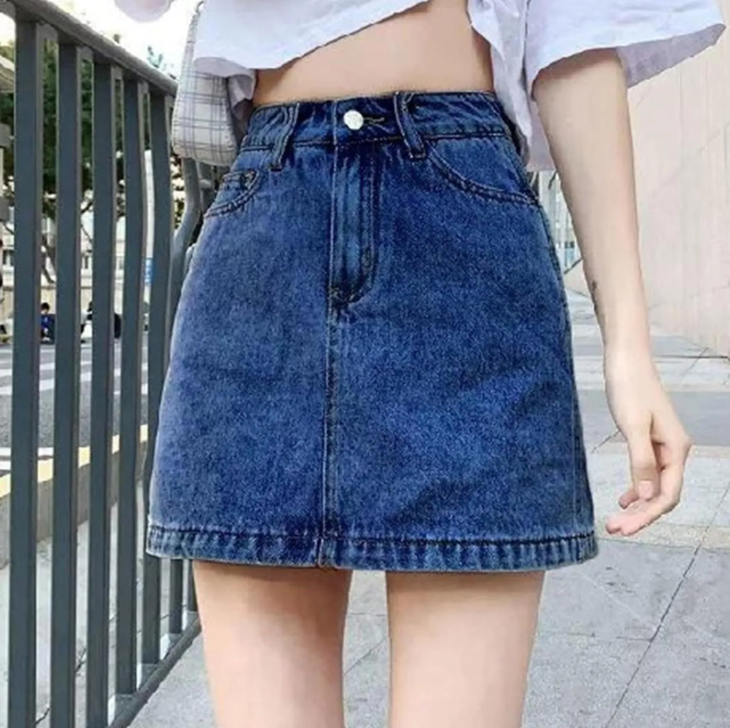 Womens Denim Skirts Trendy High Waisted Casual Stretchy Baggy Teen Girls Summer Slim Fit Y2k Relaxed Fit Jean Shorts