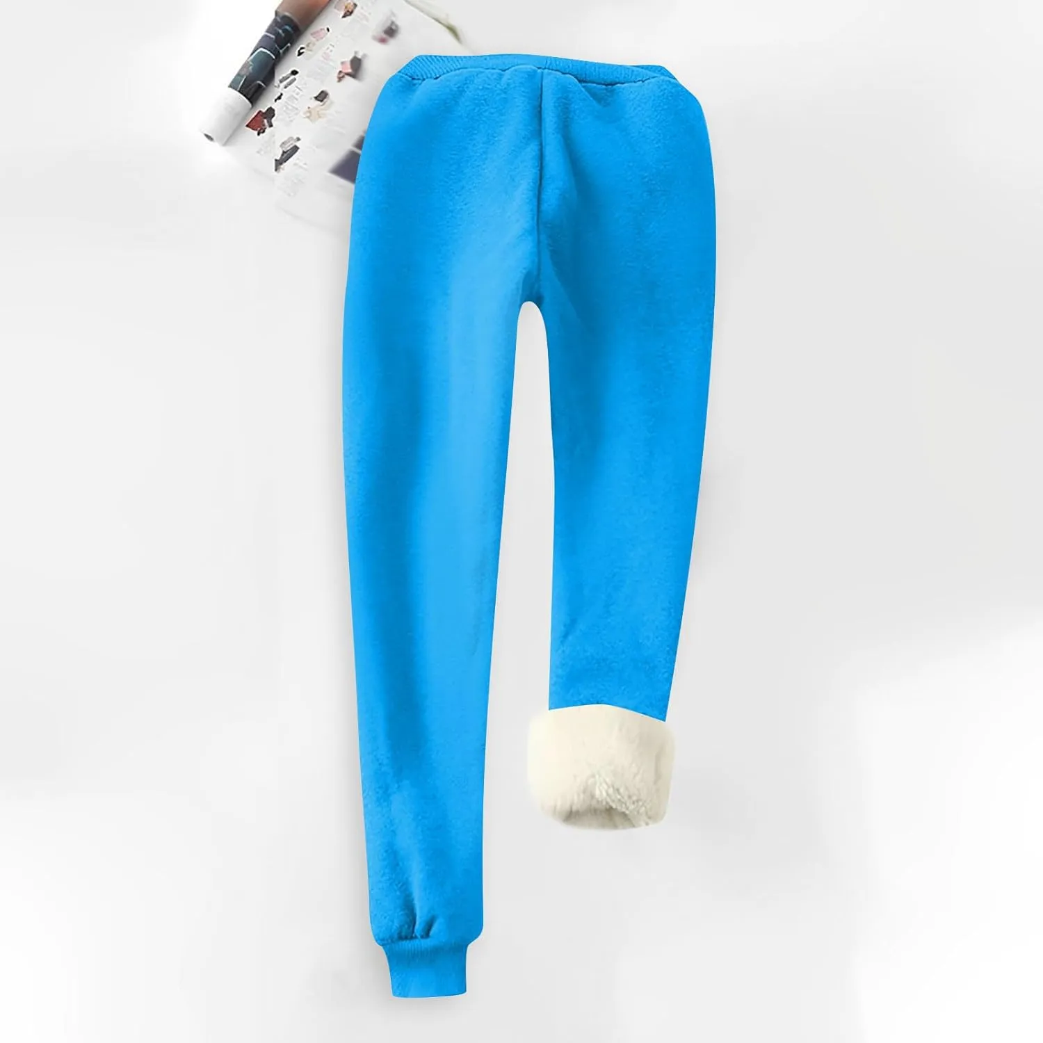 Women's Fleece Lined Sweatpants Winter Warm Sherpa Lined Athletic Sweatpants Thermal Jogger Fleece Pants with Pocket