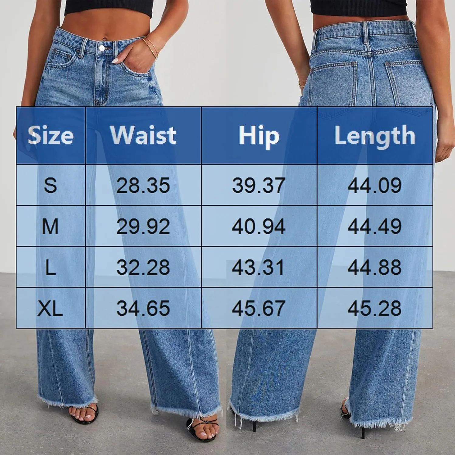 Womens Jeans Stretchy Jeans for Women Womens Pants High or Mid Waisted Jeans for Women Womens Wide Leg Pants