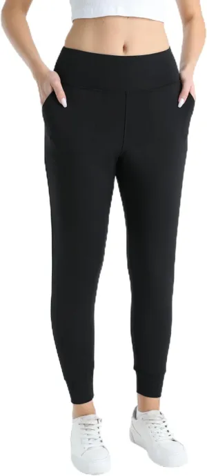 Women's Joggers High Waisted Yoga Pants with Pockets & Lightweight Athletic Leggings Set for Workout, Yoga, Running