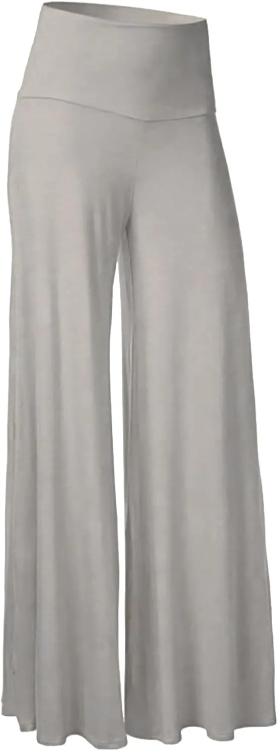 Women's Linen Pants High Waisted Wide Leg Palazzo Relaxed Fit Casual Loose Trousers Flowy Long Suit Pants