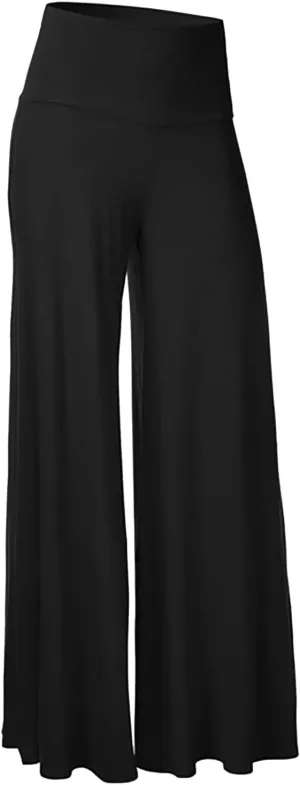 Women's Linen Pants High Waisted Wide Leg Palazzo Relaxed Fit Casual Loose Trousers Flowy Long Suit Pants