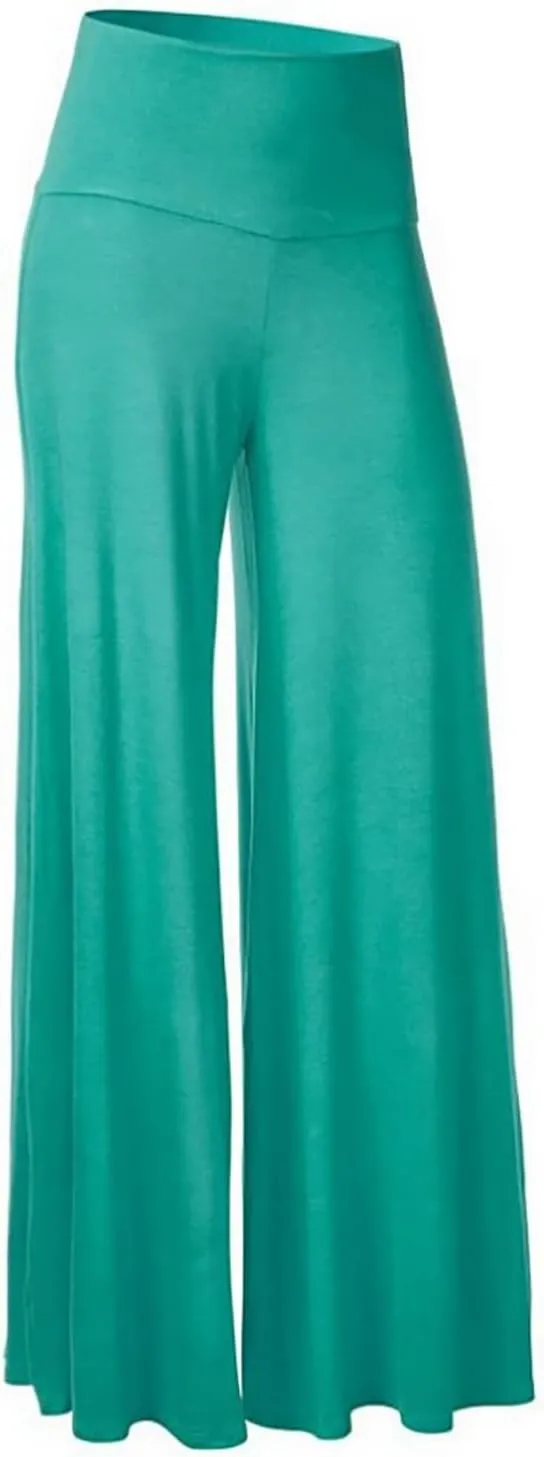 Women's Linen Pants High Waisted Wide Leg Palazzo Relaxed Fit Casual Loose Trousers Flowy Long Suit Pants